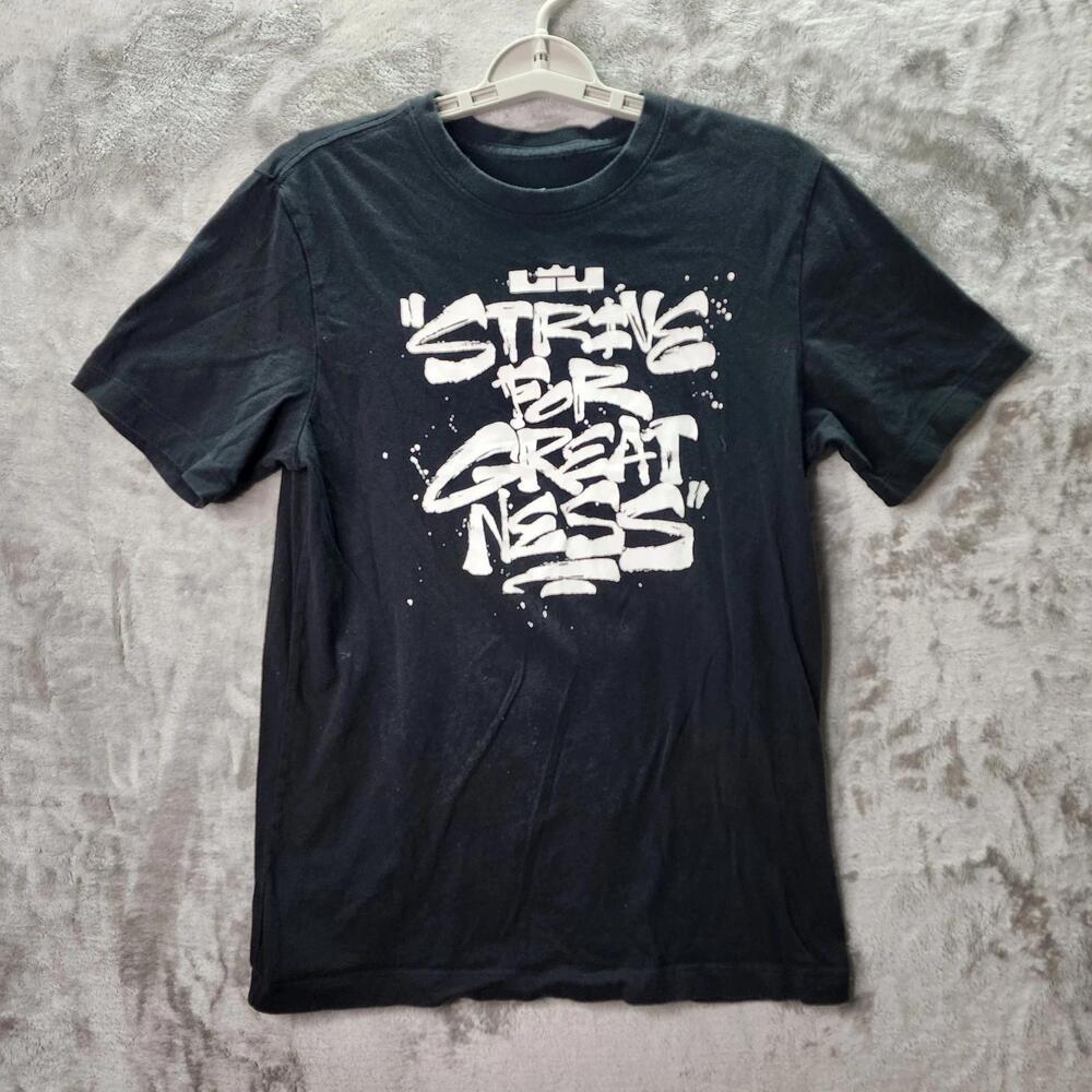 Lebron James Tee Strive For Greatness Dr1293-010 Black  Basketball